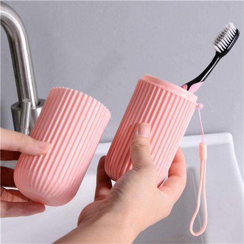 Portable Toothbrush Paste Cap Case Storage, Colors May Vary.