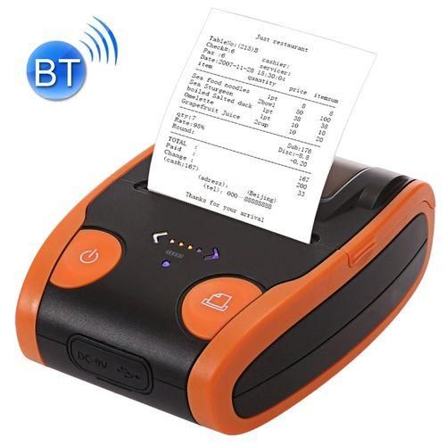 QS5806 Portable 58mm Bluetooth POS Receipt Thermal PrinterOrange
