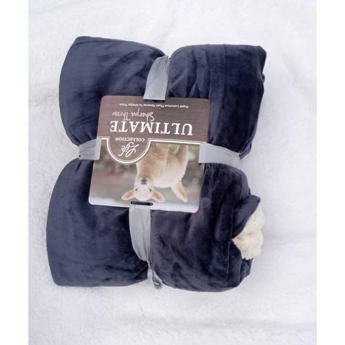 Double Face Fleece Blanket -  Blue