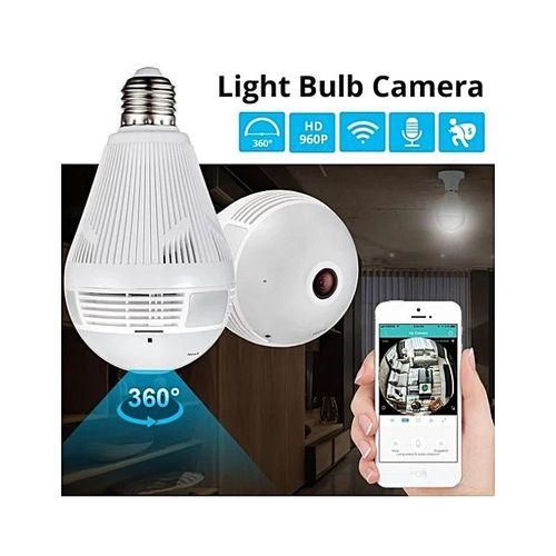 360 Degree WiFi Panoramic Security IP Camera 960P Bulb CCTV