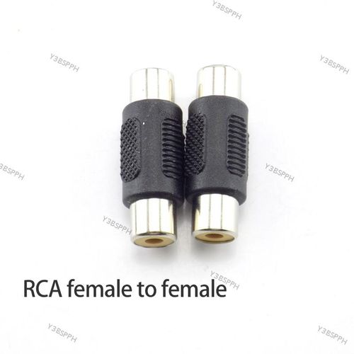2pcs Video RCA Female to Female CCTV Coupler AV Cable Connector RCA Dual Male to Male Audio Adapter Plug BPH