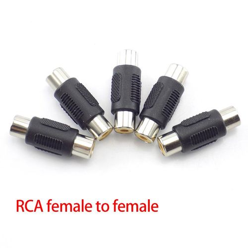 2pcs Video RCA Female to Female CCTV Coupler AV Cable Connector RCA Dual Male to Male Audio Adapter Plug BPH