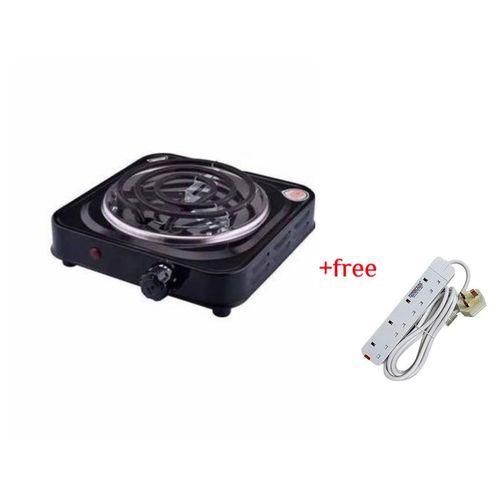 Other Single Coil Hot Plate, Electric Plus A Free 4 way extension- Black/White