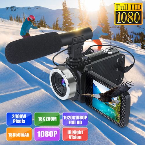24MP HD 1080P 18X ZOOM 3" Digital Video Camera Camcorder DV IR Night Vison