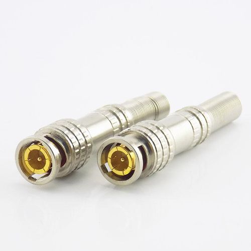 5pcs Twist-on BNC Male Adapter CCTV Accessories Coaxial RG59 Twist Spring BNC Connector Jack Camera Surveillance  PHK