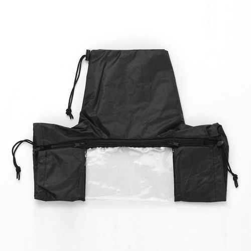 Standard Camera Waterproof Rain Cover Sleeve Protector Raincoat for Canon Nikon Sony DSLR Cameras Black - black Ny