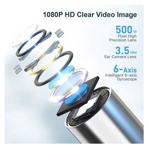 1080p Ear Wax Cleaner 1000w High Precision Ear Wax Removal Tool With Camera Led Wireless Otoscope Smart Ear Cleaning Kit