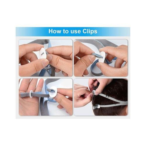 1pcs Replacement Headgear For Resmed Airfit P10 Nasal Pillow Cpap Straps With 2 Adjustment Clips