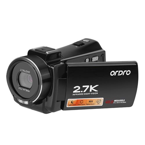 ORDRO HDV-V17 2.7K Digital Video Camera Camcorder Portable DV Recorder - black Ny