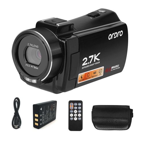 ORDRO HDV-V17 2.7K Digital Video Camera Camcorder Portable DV Recorder - black Ny
