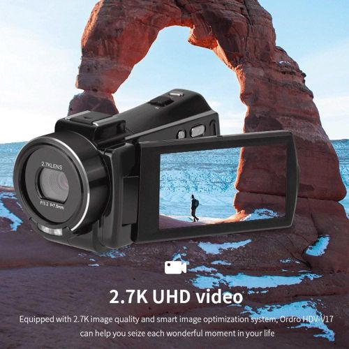 ORDRO HDV-V17 2.7K Digital Video Camera Camcorder Portable DV Recorder - black Ny