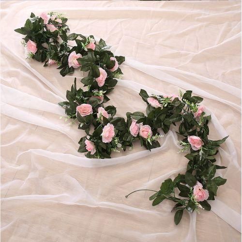 Artificial Rose Rattan, Decorative Flower 1pcs 2.3m - Multicolor