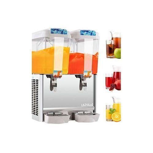 ADH 18*2 Litres 2 Tap double Commercial  Juice Dispenser-White