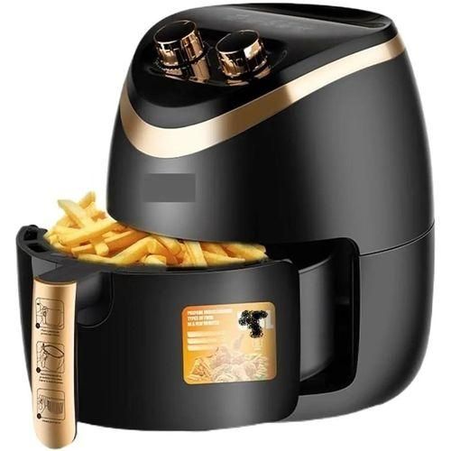 Hoffmans 6 Liters Airfryer With Advanced Technology For Frying Food With Or Without Oil-Black