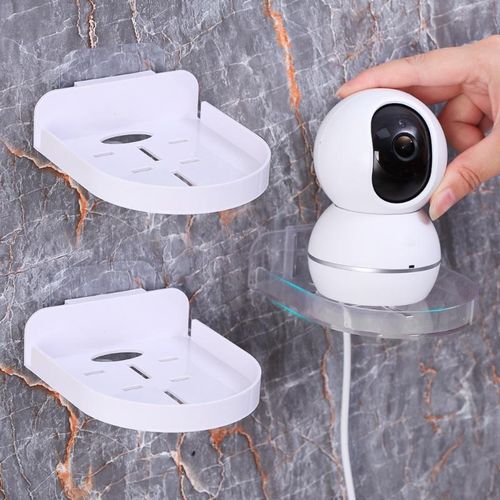 Simple Security Surveillance CCTV Camera Holder Stand Household Self-Adhesive Drill-free Fixer New Traceless Wall-Mounted Bracket