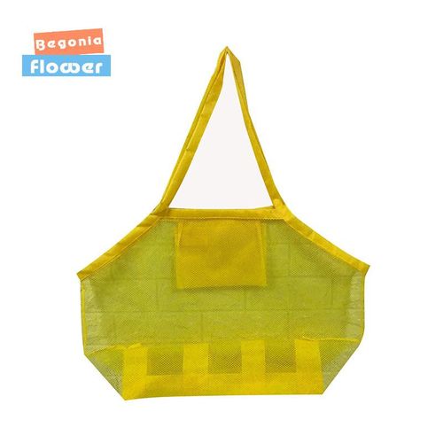 Begonia Flower Children Sand Away Protable Mesh Bag Kids Toys Storage Bags