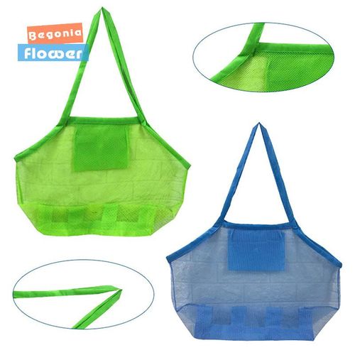 Begonia Flower Children Sand Away Protable Mesh Bag Kids Toys Storage Bags