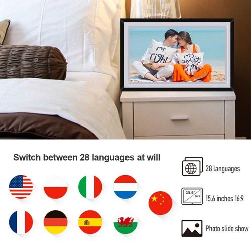 15.6-Inch WiFi Digital Photo Frame Cloud Digital Picture Frame - uk My