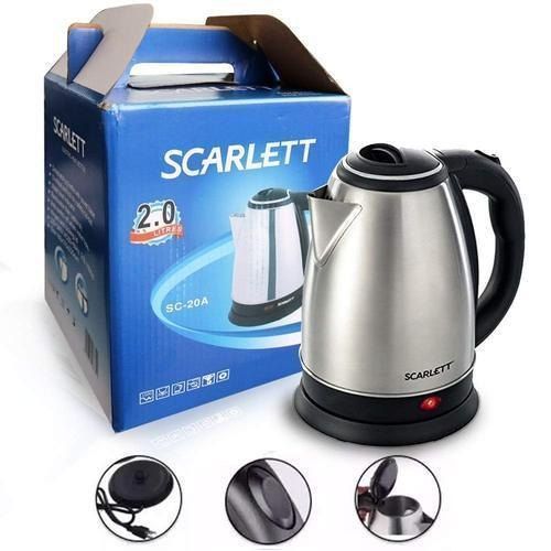 Scarlett 2L Cordless Electric Kettle - Black
