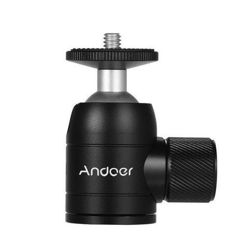 Andoer Tripod Ball Head 360 Degree Swivel Compatible With