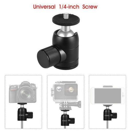 Andoer Tripod Ball Head 360 Degree Swivel Compatible With