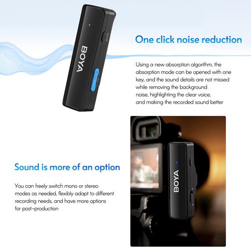 BOYA BOYALINK A2 2.4GHz Wireless Lavalier Microphone System