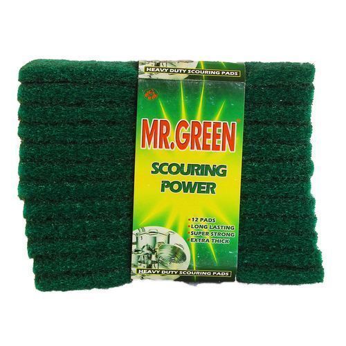 Mr.Green 12Pc Scouring Pads - Green