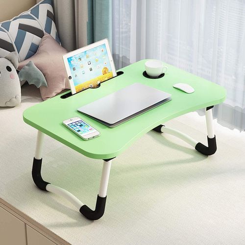 Multi Functional Portable Laptop Desk With Multifunctional Tray Holder With Cup Holder AndDrawer-Perfect For Dining, Reading, Writing In Bed, Sofa, Floor Stable, Durable, Folding - Multicolor