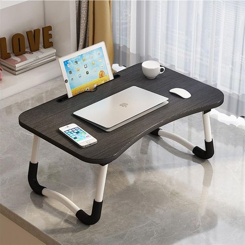 Multi Functional Portable Laptop Desk With Multifunctional Tray Holder With Cup Holder AndDrawer-Perfect For Dining, Reading, Writing In Bed, Sofa, Floor Stable, Durable, Folding - Multicolor