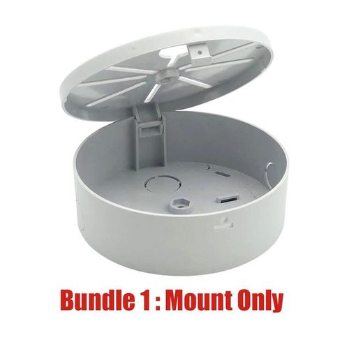 Dome Cctv Security Camera Power Mounting Bracket Support Indoor Ceiling Holding Roof Installation Base White Plastic