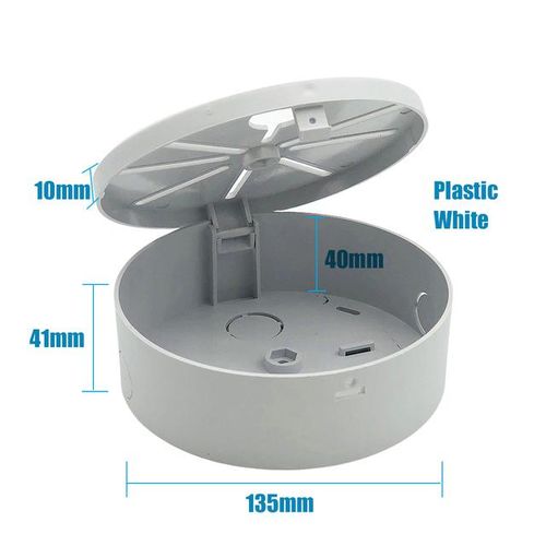 Dome Cctv Security Camera Power Mounting Bracket Support Indoor Ceiling Holding Roof Installation Base White Plastic