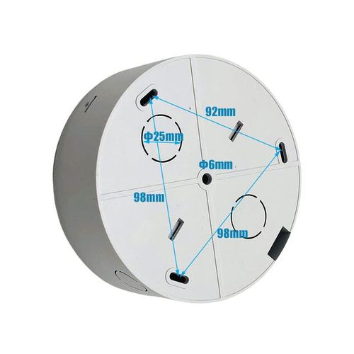 Dome Cctv Security Camera Power Mounting Bracket Support Indoor Ceiling Holding Roof Installation Base White Plastic