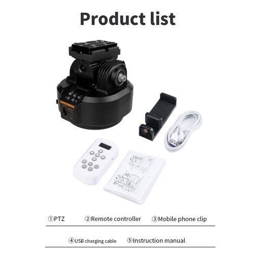 ZIFON YT2000 Motorized Pan Tilt Head Electric PTZ Ball Head