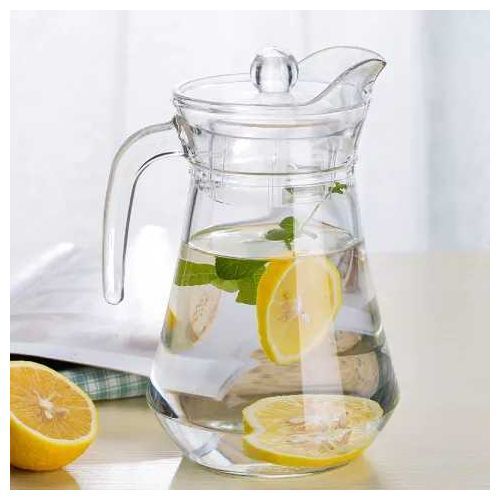 Beautiful Jug Pitcher For Storing And Pouring Drinks-Transparent