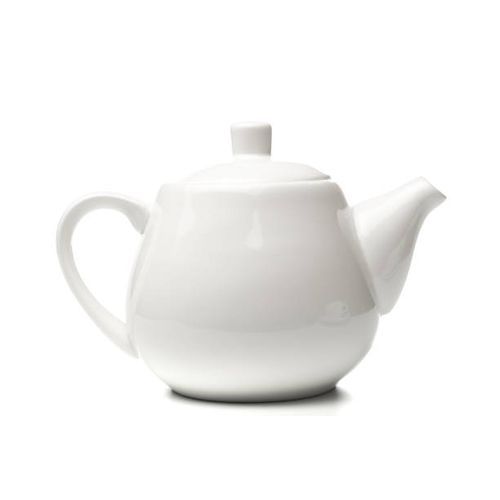 Set of Tea Pot, 6 Tea Cups And Saucers - White