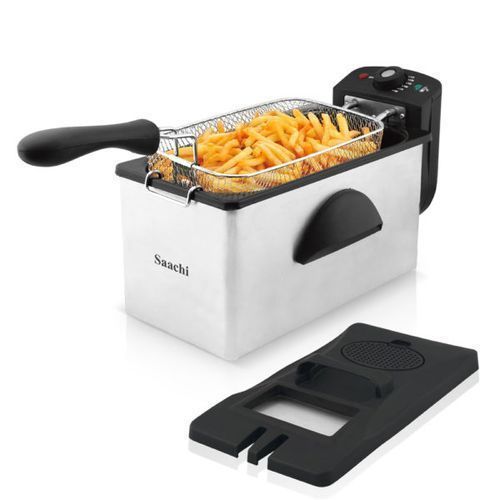 Saachi 3.0 Litres Stainless Steel Electric Deep Fryer - Silver, Black