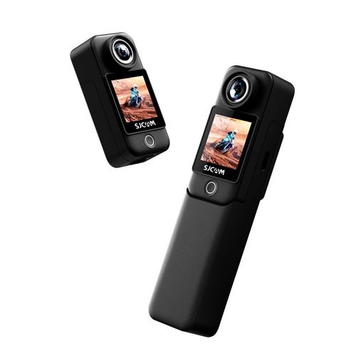 SJCAM C300 4K 30FPS Mini Action Camera 5G/2.4G WiFi Sports Camera Dual Touch Control Screens - black Ny