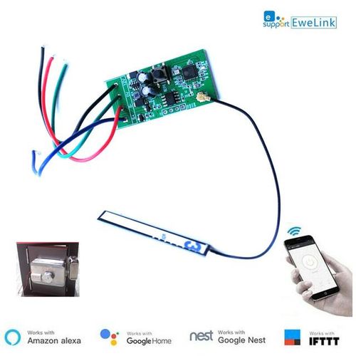 12vdc Wi-Fi Wifi Smart Remote Control Switch Module For Electronic Lock Power Supply Ewelink App For Alexa Google Home