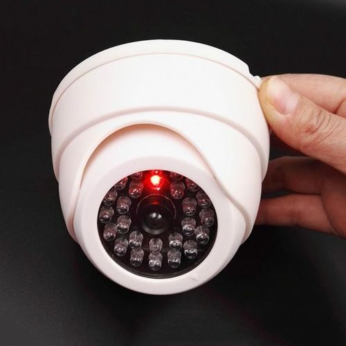 Dummy Fake Surveillance Security Dome Camera CCTV 30pcs Flashing LED Light White