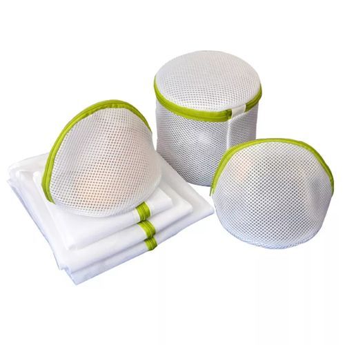 6pcs Mesh Clothes Underwear Bra Socks Laundry Bag For Washing Machine- White.