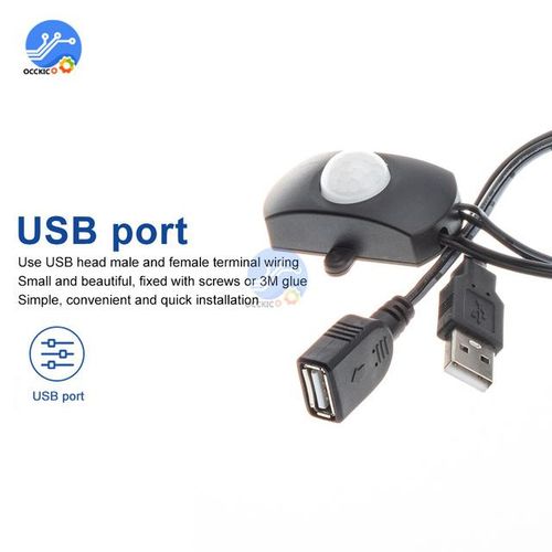 Dc 5v/12v/24v Usb Dc Body Motion Sensor Switch Human Motion Sensor Switch For Led Strip Automatic