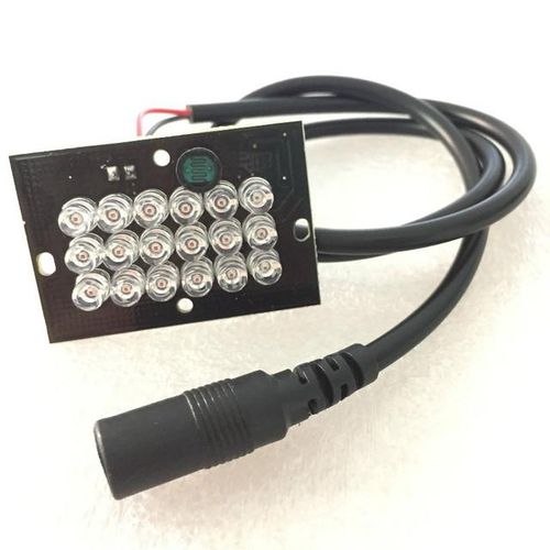 940nm 18pcs Transparent Ir Leds Board Dc12v Invisible No Red Exposure To Eye Ir Illuminator Accessories