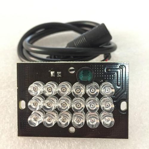 940nm 18pcs Transparent Ir Leds Board Dc12v Invisible No Red Exposure To Eye Ir Illuminator Accessories