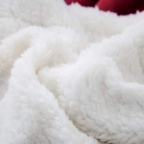 DoubleFace Soft Fleece Blanket Fit - Maroon