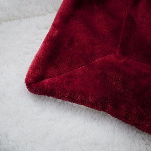 DoubleFace Soft Fleece Blanket Fit - Maroon