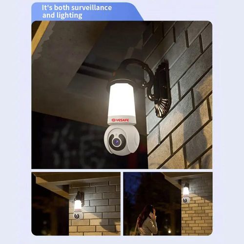 360 Wireless Bulb PTZ Floodlight 3MP Wifi PRO home security Home Security Cameras