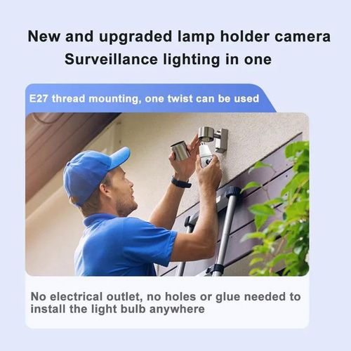 360 Wireless Bulb PTZ Floodlight 3MP Wifi PRO home security Home Security Cameras