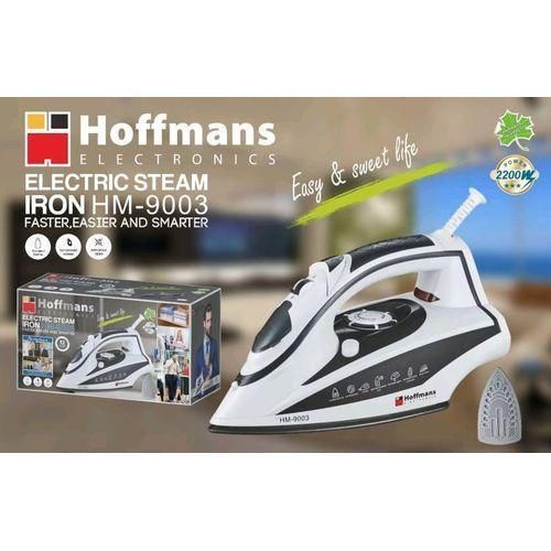Hoffmans Steam And Dry Flat Iron - White, Black