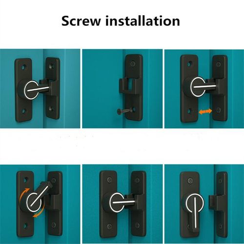 90 Degree 180 Degree Heavy- Door Lock Interior Door Bolt Luminous Bolt Old-Ed Surface-Mounted For Room Door Latch