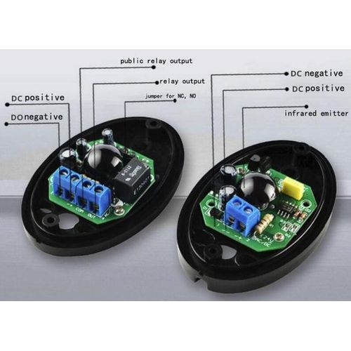Dc/ac 12~24v Waterproof Photocells Gate Door Ir Sensor Automatic Barrier Hence Safety Beam Sensor For Auto Gate Opener